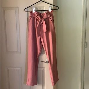 Paper bag waist pant